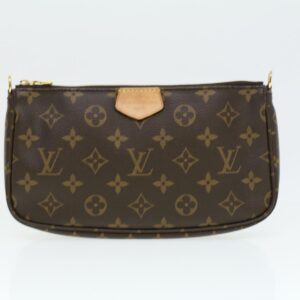 LOUIS VUITTON Monogram Multi Pochette Accessoires Pouch Khaki M44813 LV 33620A | Luna Bags