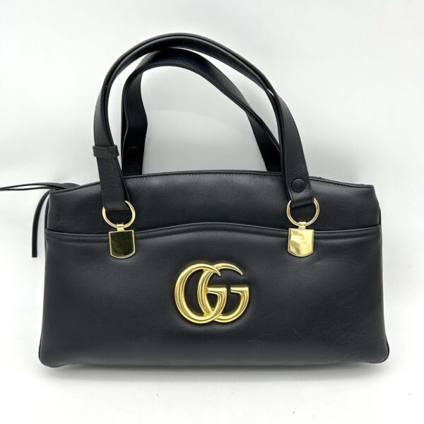 Gucci Large Arli Handle Bag - Black Handle Bags, Handbags LA29437 | Luna Bags
