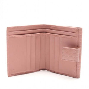 Gucci GG Microguccissima Card Case Snap Wallet in Pink | Luna Bags