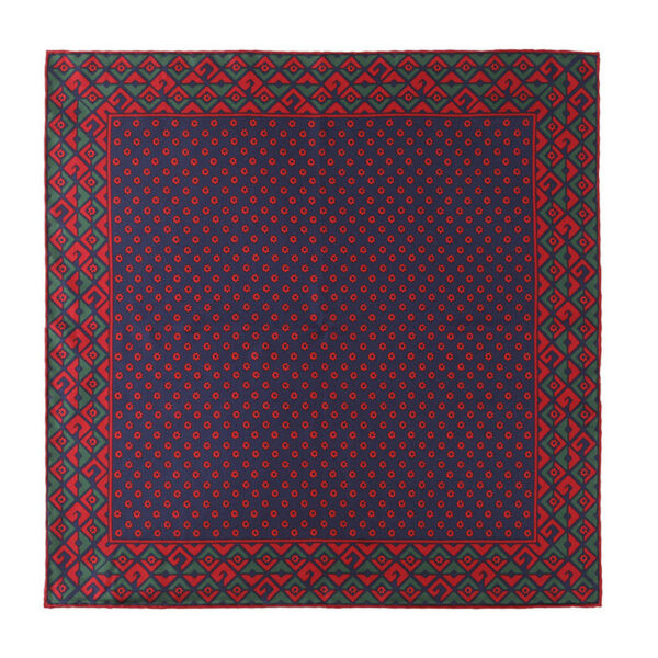 Gucci Flower Print Pocket Square in Blue | Luna Bags