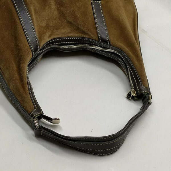 Gucci Reins Britt Xl Brown And Black Suede Leather Hobo Bag | Luna Bags