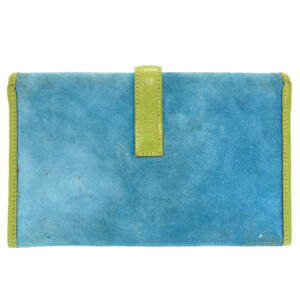 HERMES Clutch bag Doblis Anise green Jige mini unisex(Unisex) Used | Luna Bags