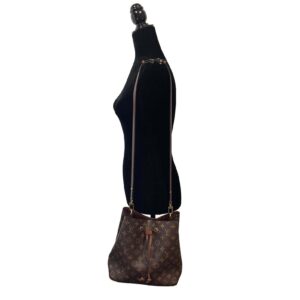LOUIS VUITTON - Neonoe MM Monogram Brown Canvas Shoulder Bag FULL KIT | Luna Bags