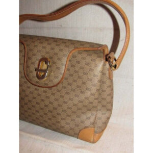 Gucci Brown Micro Guccissima Print Jackie satchel w a 'G' Twist Clasp | Luna Bags