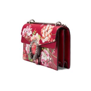 Gucci Large Dionysus Blooms Leather Shoulder Bag in Red | Luna Bags