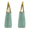 GUCCI Tote Bag 002 1099 GG canvas, leather Emerald Green Gold Metal Tote Bag handbag Women Used | Luna Bags - Image 5