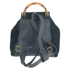 GUCCI Backpack 003 2058 0016 Suede, Leather black Backpacks & Daypacks Backpacks Bamboo Women Used | Luna Bags
