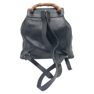 GUCCI Backpack 003 1998 0016 leather Black black Backpack Unisex Bamboo Women Used | Luna Bags