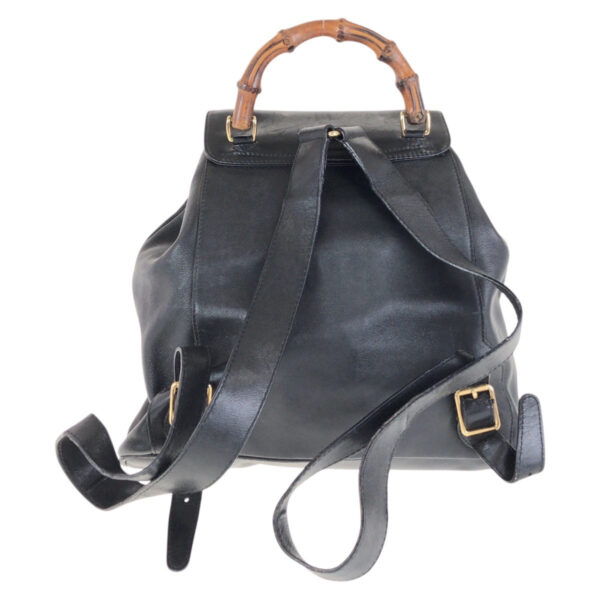 GUCCI Backpack 003 2058 0016 leather black Backpacks & Daypacks Backpacks Bamboo Women Used | Luna Bags