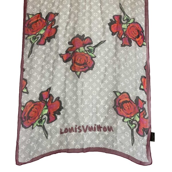 LOUIS VUITTON - Silk Rose Shall - Multicolor XL Scarf | Luna Bags