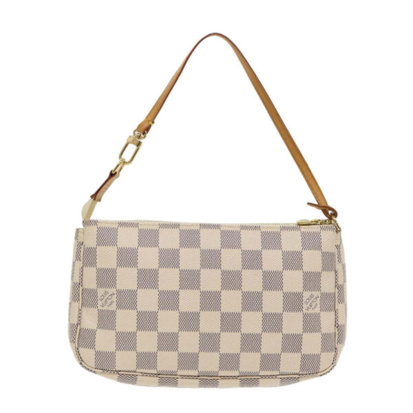 LOUIS VUITTON Damier Azur Pochette Accessoires Pouch N51986 LV Auth 46654 | Luna Bags