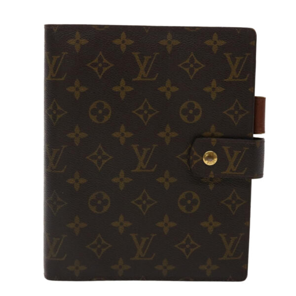 LOUIS VUITTON Monogram Agenda GM Day Planner Cover R20006 LV Auth 47603 | Luna Bags
