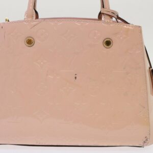LOUIS VUITTON Monogram Vernis Montaigne BB Bag Rose Valerine M50404 Auth 47210 | Luna Bags