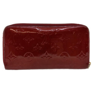 Louis Vuitton Monogram Vernis Zippy Wallet Rouge Grunadine M93058 LV Auth 47416 | Luna Bags