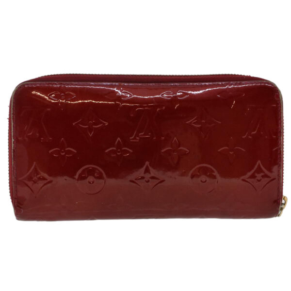 Louis Vuitton Monogram Vernis Zippy Wallet Rouge Grunadine M93058 LV Auth 47416 | Luna Bags