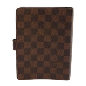 LOUIS VUITTON Damier Ebene Agenda MM Day Planner Cover R20240 LV  48543 | Luna Bags