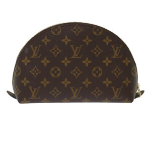 LOUIS VUITTON Monogram Trousse Demi Ronde Cosmetic Pouch M47520 LV  48819 | Luna Bags