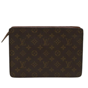 LOUIS VUITTON Monogram Pochette Homme Clutch Bag M51795 LV Auth 49338 | Luna Bags