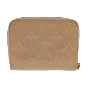 LOUIS VUITTON Monogram Vernis Zippy Coin Purse Rose Valerine M61231 Auth 49521 | Luna Bags