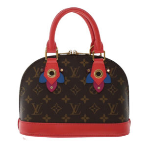 LOUIS VUITTON Monogram Totem Alma BB Hand Bag Red M41659 LV Auth 49551A | Luna Bags