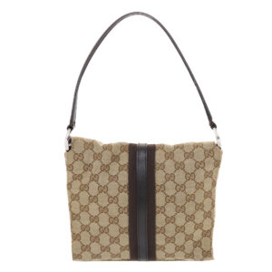 GUCCI GG Canvas Jackie Hand Bag Beige 001 3734  49789 | Luna Bags