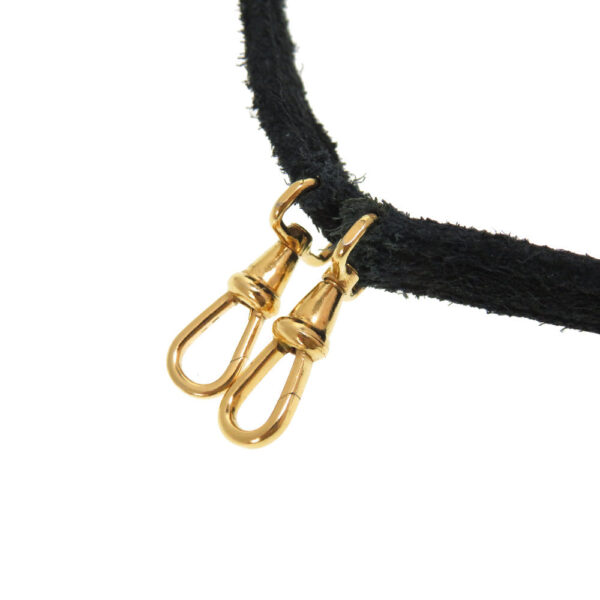HERMES Shoulder strap Doblis black mini kelly strap | Luna Bags