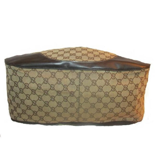 Gucci Top Handle Xl W Canvasleather Metal G Accents Brown Guccissima Print Leather Tote | Luna Bags