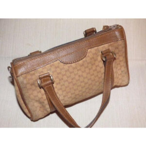Gucci Vintage Shades Of Brown W Small G Logo Leather Suede Satchel | Luna Bags