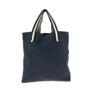 GUCCI Tote Bag 123439 canvas black black white Tote Bag Shoulder Bag G logo Women Used | Luna Bags
