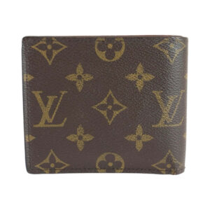 LOUIS VUITTON Bifold Wallet M61675 PVC Brown Folding wallet Compact wallet Monogram Portefeuille Marco mens Used | Luna Bags
