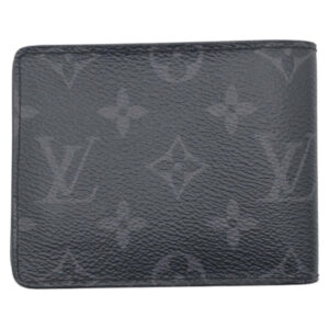 LOUIS VUITTON Bifold Wallet M62294 PVC Black black Bifold Wallet Compact Wallet Monogram Portefeuille Slender mens Used | Luna Bags