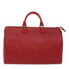 LOUIS VUITTON Epi Speedy 35 Hand Bag Castilian Red M42997 LV Auth 50091 | Luna Bags - Image 20