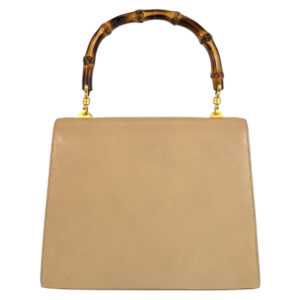 GUCCI Handbag 000 110 Leather, Bamboo Beige Gold Metal Handbag Bamboo Women Used | Luna Bags