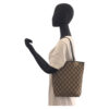 GUCCI Tote Bag 002 1099 GG canvas, leather Beige Black Gold Metal Tote Bag Shoulder Bag Women Used | Luna Bags - Image 5