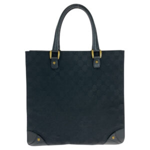 GUCCI Tote Bag 120898 GG canvas black Studs | Luna Bags