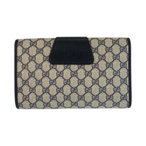 GUCCI Clutch bag 89 01 030 GG Supreme Canvas gray Sherry Line Old Gucci | Luna Bags