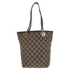 GUCCI Tote Bag 002 1099 GG canvas, leather Beige Black Gold Metal Tote Bag Shoulder Bag Women Used | Luna Bags - Image 10