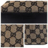 GUCCI Tote Bag 002 1099 GG canvas, leather Beige Black Gold Metal Tote Bag Shoulder Bag Women Used | Luna Bags - Image 4