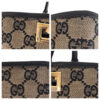 GUCCI Tote Bag 002 1099 GG canvas, leather Beige Black Gold Metal Tote Bag Shoulder Bag Women Used | Luna Bags - Image 5