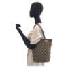 GUCCI Tote Bag 002 1099 GG canvas, leather Beige Black Gold Metal Tote Bag Shoulder Bag Women Used | Luna Bags - Image 6