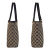 GUCCI Tote Bag 002 1099 GG canvas, leather Beige Black Gold Metal Tote Bag Shoulder Bag Women Used | Luna Bags - Image 7