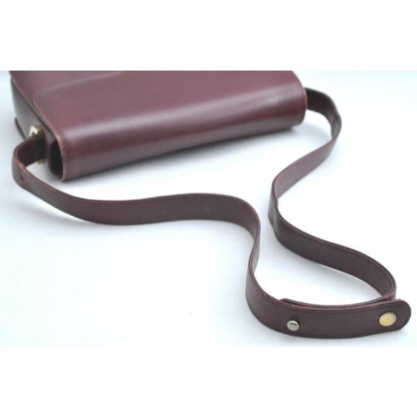 Gucci Bordeaux Leather Padlock Shoulder Bag w GG Clasp | Luna Bags