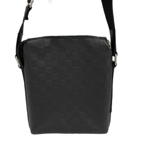 LOUIS VUITTON - Damier Infini Leather Messenger BB - Black Crossbody | Luna Bags