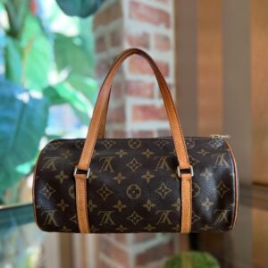 LOUIS VUITTON Papillon 30 Brown Monogram Coated Canvas Shoulder Bag | Luna Bags