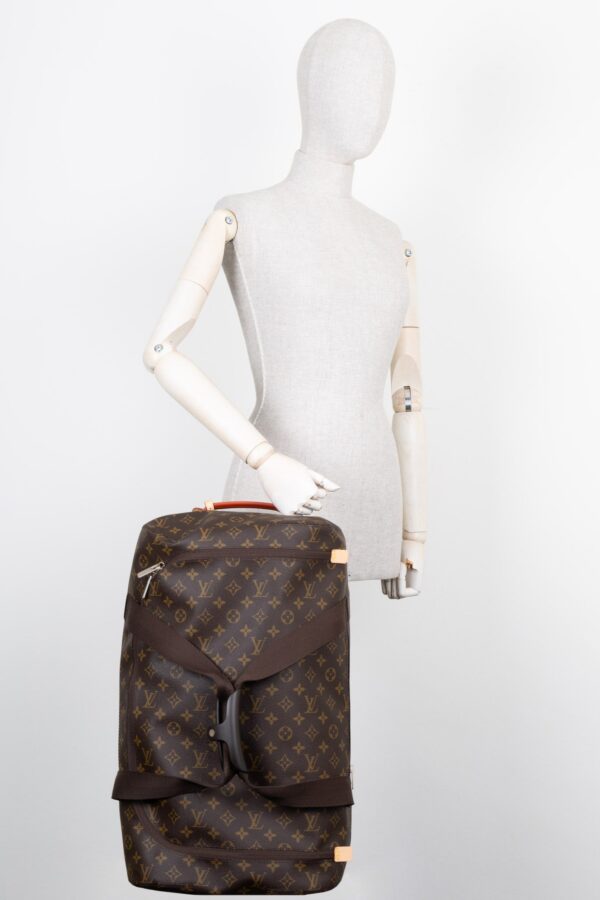 LOUIS VUITTON Horizon Soft 55 Duffle Bag MNG Canvas | Luna Bags