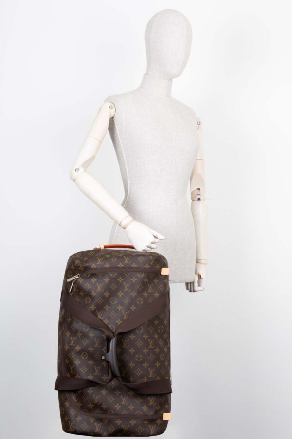 LOUIS VUITTON Horizon Soft 55 Duffle Bag MNG Canvas | Luna Bags