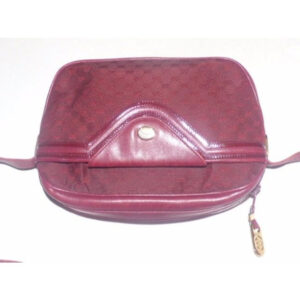 Gucci Vintage Shades Of Burgundy With Small G Logo Print | Luna Bags