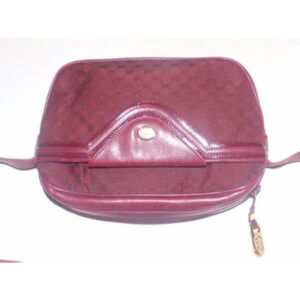 Gucci Vintage Shades Of Burgundy With Small G Logo Print | Luna Bags