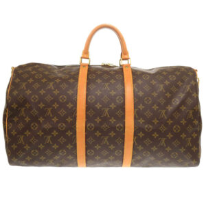 LOUIS VUITTON Boston Duffel bag M41414 Monogram canvas Brown Monogram Keepall bandouliere55 | Luna Bags