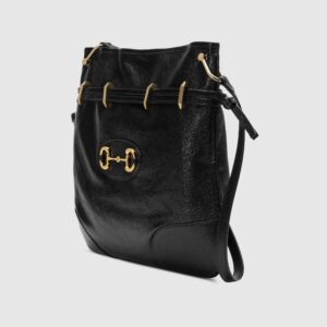 Gucci 1955 Horsebit Messenger Bag Black | Luna Bags